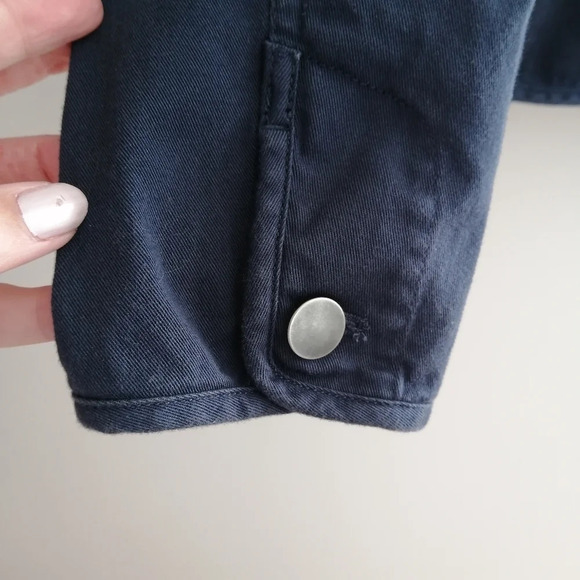 Pendleton Cotton Twill Laguna Utility Button Up Navy Jacket Military Style Large - Picture 8 of 16